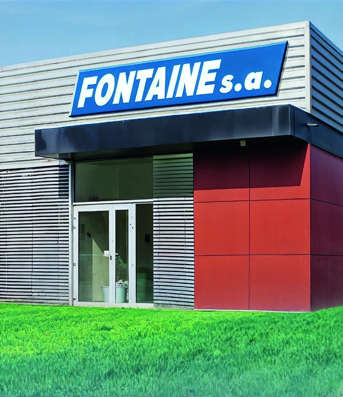 Façade des locaux Fontaine à Pacé, photographie issue de la brochure de l’entreprise